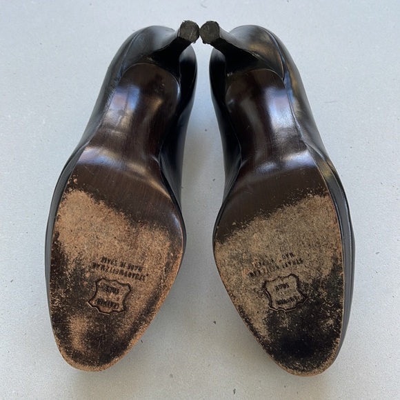 Stuart Weitzman Platswoon leather stiletto pumps - Picture 9 of 13